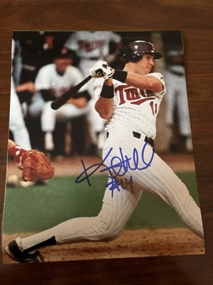 双胞胎 Kent Hrbek 签名 8x10 带 WCOA — 第 1/2 张图片
