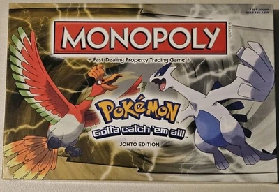 New Hasbro Monopoly POKEMON JOHTO EDITION Gotta Catch Them All Board Game - Image 1 of 2