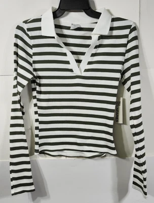 Camiseta No Boundaries Mujer Cuello Johnny Manga Larga Talla Pequeña NUEVA Foto 1 de 4