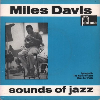 Miles Davis Sounds of Jazz 7" vinyl UK Fontana 1957 ep in pic sleeve - has name - Image 1 of 3