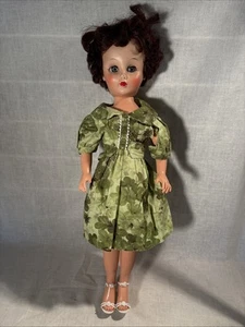 Vintage 19 Inch Fashion Doll Fixed Arms and Legs Head Turns, Sleepy Eyes - Picture 1 of 15