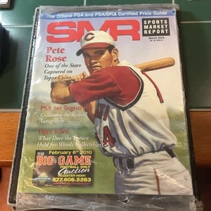 PETE ROSE Cover Sports Market Report PSA MARCH 2010 Cincinnati Reds Sealed Mint - Picture 1 of 8