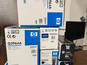 HP Toner Lot Q3964A C4092A Q3960A 85A 12A 124A Q3971A Q3973A Q3964A new in box - Picture 1 of 3