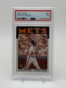 George Foster New York Mets 1986 Topps #680 PSA 7 - Bild 1 von 2