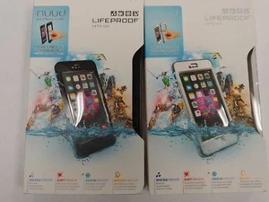 Funda a prueba de agua NUUD resistente a la vida para Apple iPhone 6 Plus - Blanco y negro - Imagen 1 de 4