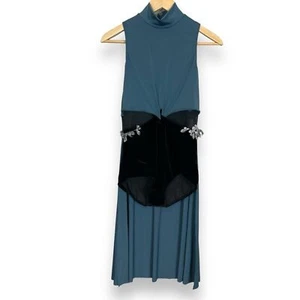 Weissman Dance Costume Adult Medium Velvet Bottom Sleeveless Open Front Skirt - Picture 1 of 12