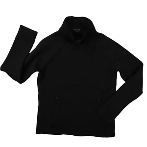 ATHLETA Women's Black Polartec Funnel Neck Sweatshirt size Small style 510374 - Picture 1 of 8
