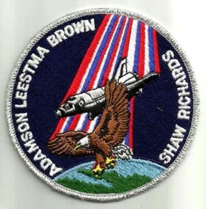 US Adamson *Leestma  * Brown * Shaw * Richards Shuttle Mission Patch - Bild 1 von 2