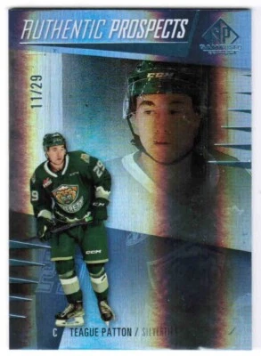 23/24 2023 CHL SP GAME USED TEAGUE PATTON #27 AUTHENTIC PROSPECTS BASE /29 - Image 1 of 2