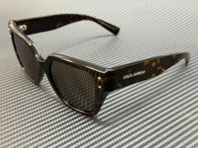 DOLCE & GABBANA DG4471 502 73 Brown Havana Dark Grey Women's 52 mm Sunglasses - Image 1 of 4