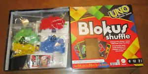 BLOCKUS SHUFFLE UNO EDITION STRATEGY GAME BY MATTEL AGES 7+ EXCELLENT! - Picture 1 of 3