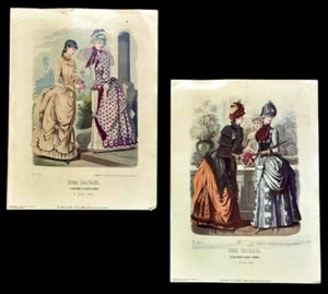 Platos de moda siglo XIX REPRODUCCIONES 2 Der Bazar revista alemana de colección - Imagen 1 de 15