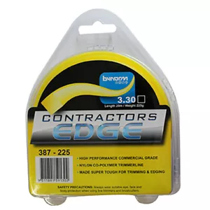 Trimmer Line 3.3mm Contractors Edge 20m (Square cut Cord) Wipper Whipper Snipper - Picture 1 of 1