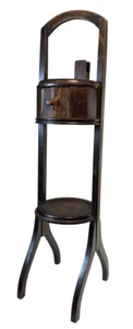 Antique 1920s Mahogany Cigar Smoking Stand – Ashtray Well, Drawer, Matchbooks - Picture 1 of 16