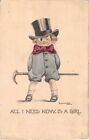 Big Eyed Winking Boy Wearing Top Hat-1911 Comic PC-Artist B. Wall-All I Need Now
