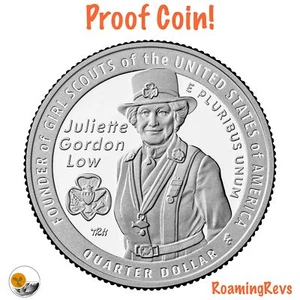 Moneda Girl Scouts 2025 S *PRUEBA* Juliette Gordon cuarto bajo-DCAM - ¡ENVÍO AHORA! - Imagen 1 de 3