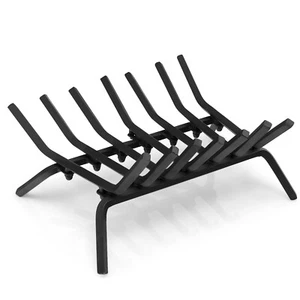 18/25/31 inch Fireplace Log Grate Solid Steel Firewood Burning Rack Holder - Picture 1 of 30