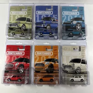 2024 Matchbox Mini Austin Cooper Van Cabrio Complete Set Of 6 With Protectors - Picture 1 of 8