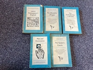 Vintage Pelican Book Bundle Job Lot Mixed x 5 Vintage Paperbacks - Imagen 1 de 2