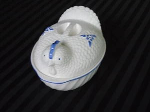 Plato para hornear gallinas HIMARK COUNTY FARE 2 piezas azul y blanco Japón - Imagen 1 de 5