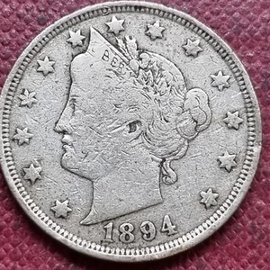 1894 Liberty Head Nickel 5c Better Grade #89248 - Picture 1 of 2