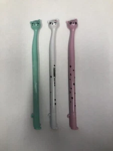 3pcs Cute Cartoon Bedroom Eyes Cat Gel Ink Pen Rollerball Pens School Kids - Picture 1 of 2