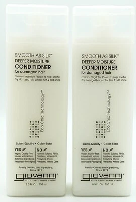 Acondicionador de humedad profunda Giovanni Smooth As Silk 8,5 fl oz (lote de 2) Foto 1 de 2