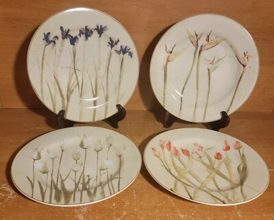 Juego(s) de platos de ensalada Sakura PARADISE de 4, 8 1/8", gres floral Cheri Blum usado en excelente estado Foto 1 de 4