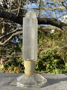 Antique Lamp Filament Tube Bulb UNIQUE Design ALL GLASS Estate Find ❤️blt39j2 - Picture 1 of 9