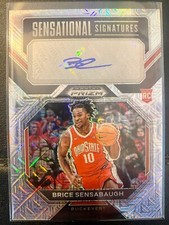 2023 24 Panini Prizm Draft Picks BRICE SENSABAUGH Rookie Auto Mojo /25