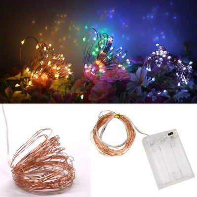 LED Strip String Fairy Light Copper Wire Battery Powered Xmas Party DIY Decor RD - Image 1 of 4