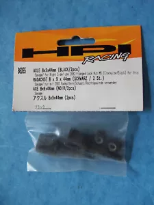 GENUINE HPI 86065 AXLE 8 X 9 X 44MM BLACK (2) SAVAGE #86065 NIP - Picture 1 of 2