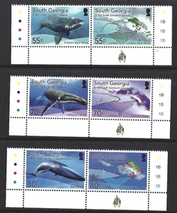 SOUTH GEORGIA 2021 WHALES UNMOUNTED MINT, MNH MARGINALS - Picture 1 of 1