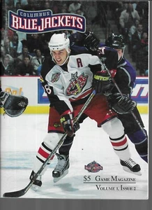 COLUMBIS BLUE JACKETS 2000 PROGRAM VOLUME 1 NUMBER 2 - Picture 1 of 5