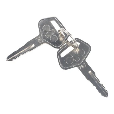 2PCS 787 Ignition Switch Keys for Komatsu Excavator PC200 PC210 PC220 PC240 - Image 1 of 4
