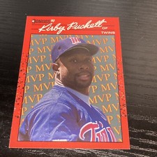 Kirby Puckett 1989 Donruss Leaf Card #BC-8. Minnesota Twins