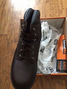 Timberland PRO 9.5 Men's 6" Brown Pit Boss Steel-Toe Boots 033034 214 Brown M/M