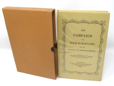 CAMPAIGN FROM TEXAS TO MARYLAND 4th TEXAS REGIMENT CIVIL WAR 1961 Steck Cert - Image 1 of 4