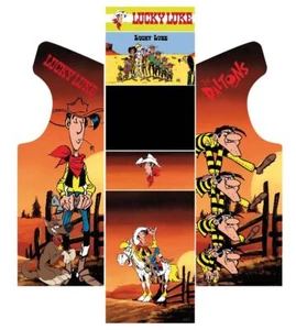 Stickers Borne Arcade (Mame ou Euro ou Personnalisé) - Lucky Luke - Photo 1/7
