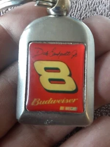 LLAVERO DE METAL VINTAGE DALE EARNHARDT JR #8 BUDWEISER - Imagen 1 de 3