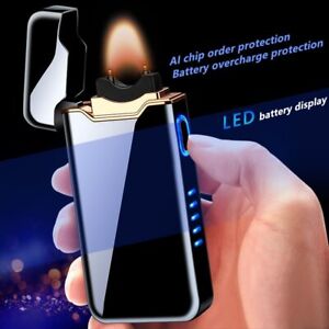Ignition Arc Electronic USB Flame Lighter Metal Charge Protection Lighters