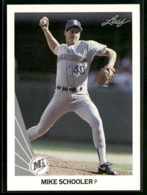 1990 Leaf #258 Mike Schooler - Image 1 of 2