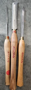 Robert Sorby - 3 Piece Wood Turning Lathe Tool Set H608 32mm - Picture 1 of 6