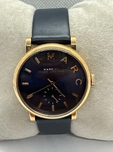 Marc by Marc Jacobs Baker MBM1329 Women's Blue Leather Analog Dial Watch JNA843 - Picture 1 of 11