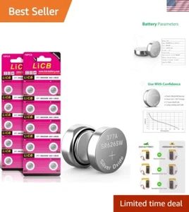 Long-Lasting 20-Pack SR626SW 1.5V Rechargeable Batteries for Small Electronics - Picture 1 of 9