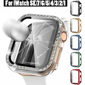 For Apple Watch 8 7 6 5 4 3 2 1 SE 49 iWatch Bling Protective Screen Cover Case - Picture 1 of 26