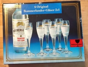 6 Original BOMMERLUNDER-GLÄSER 2cl in OVP++Schnapsgläser++Rastal mundgeblasen - Bild 1 von 5