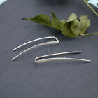 925 Sterling Silver Simple Line Climber Crawler Earrings Gift A1680