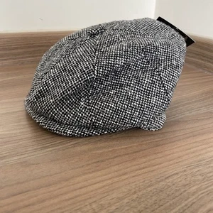 Hawkins Baker Boy Flat Cap Peaky Blinders Brand New With Tags Tweed 58cm - Picture 1 of 8