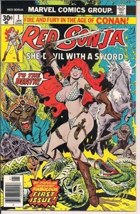 Red Sonja 1 Marvel Comics 1976 1. laufende Solo Serie Frank Thorne Art - Bild 1 von 7